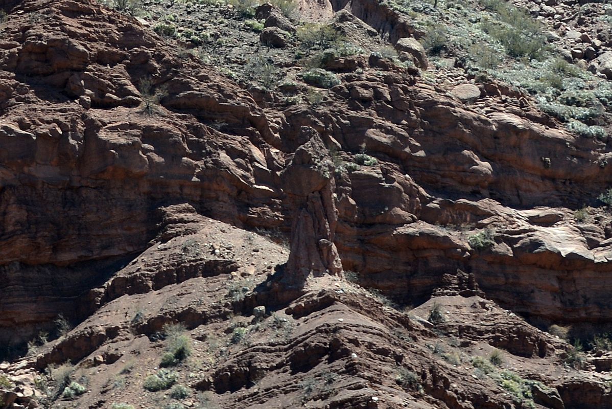 24 El Fraile The Friar Rock Formation Close Up In Quebrada de Cafayate South Of Salta
